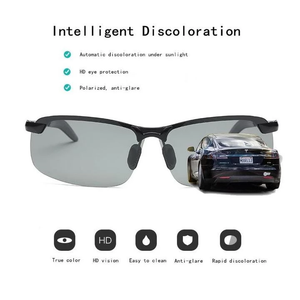 Photochromic Sunglasses with Polarized Lens for Outdoor 100% UV Protection, Anti Glare, Reduce Eye Fatigue