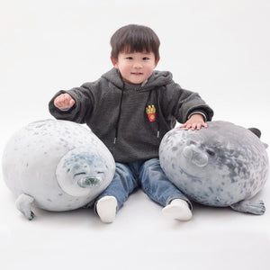 Fluffy Plush Seal Pillow