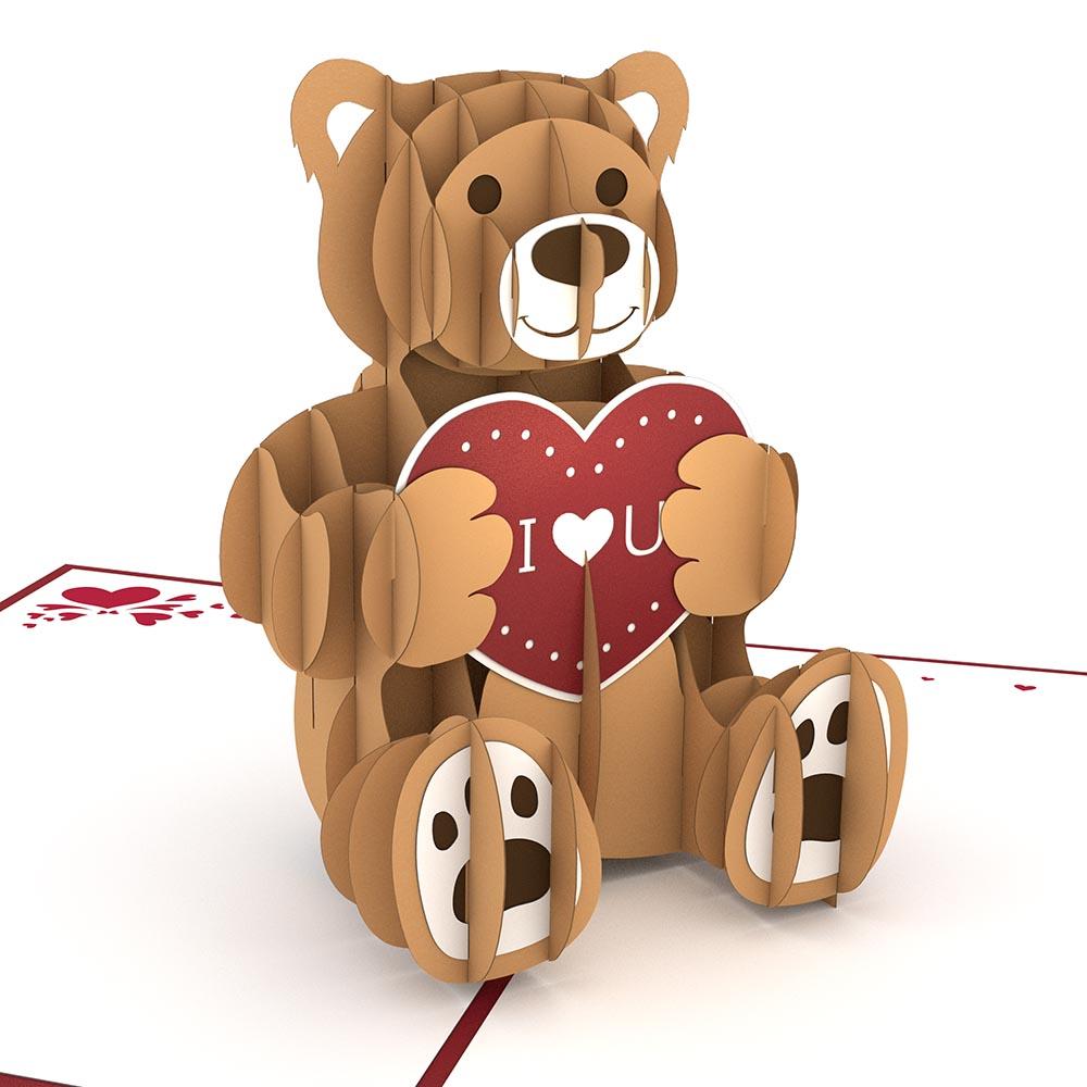 Love Bear Pop Valentine's Day Card