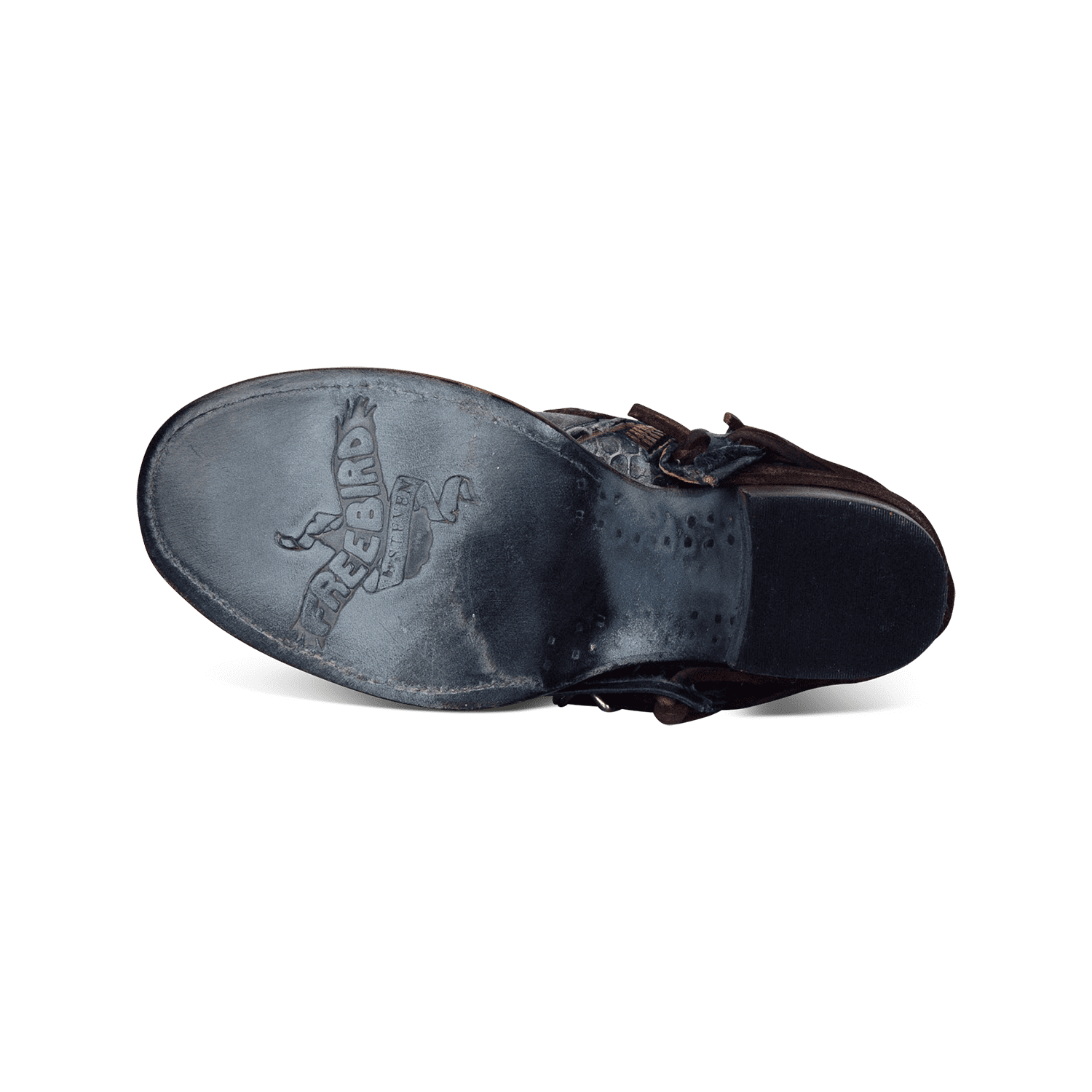 Crue navy multi FREEBIRD by Steven leather imprinted sole