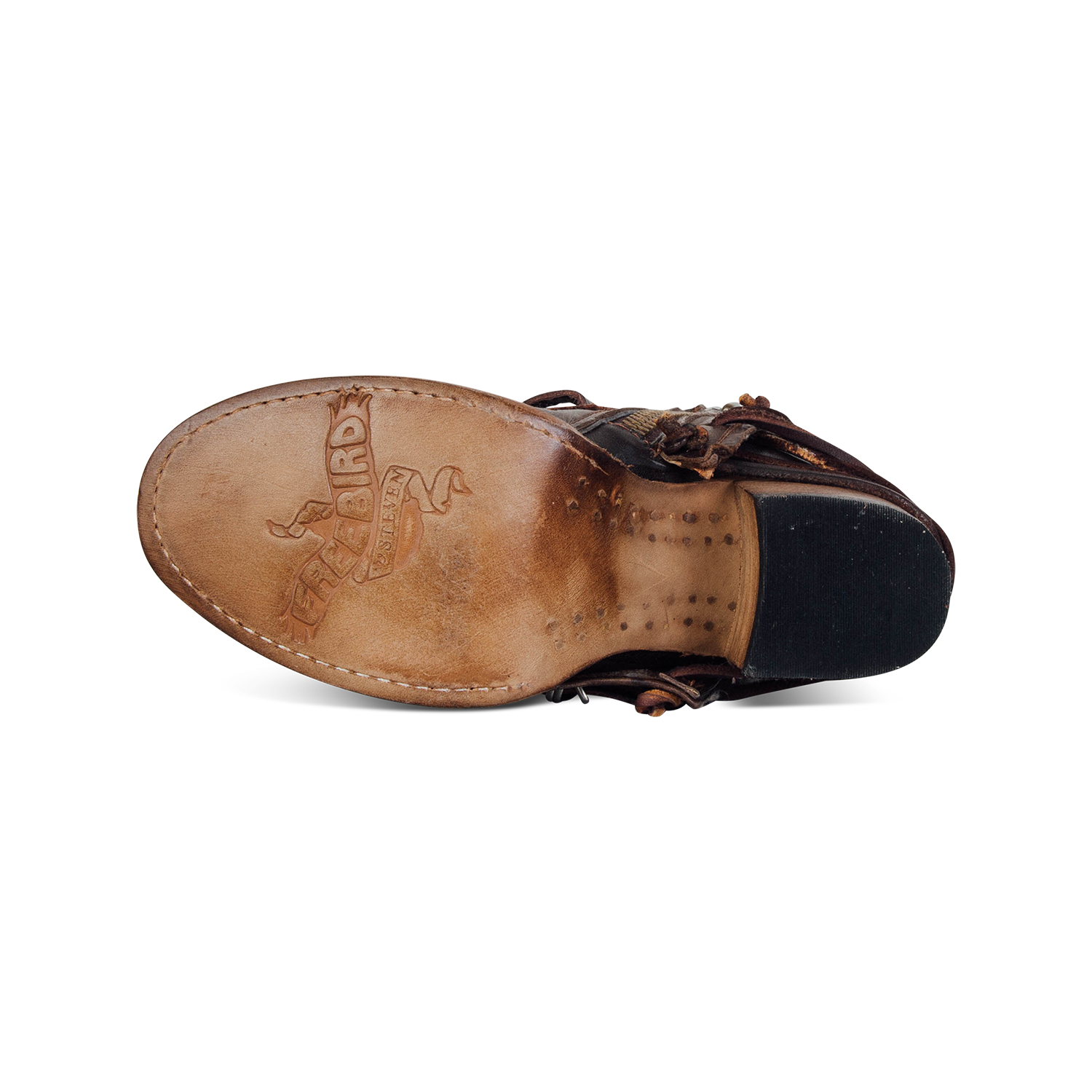 Crue olive multi FREEBIRD by Steven leather imprinted sole